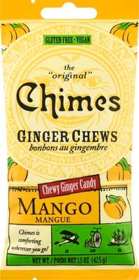 Chimes Ginger Chews Candy, Mango, 1.5 Ounce (Pack of 1)