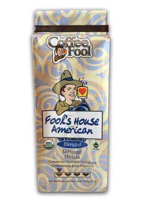 Coffee Fool&#39;s Organic Fair Trade House American (Coarse Grind)