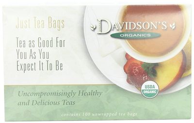 Davidson&#39;s Organics, Decaffeinated Vanilla Essence, 100-count Unwrapped Tea Bags