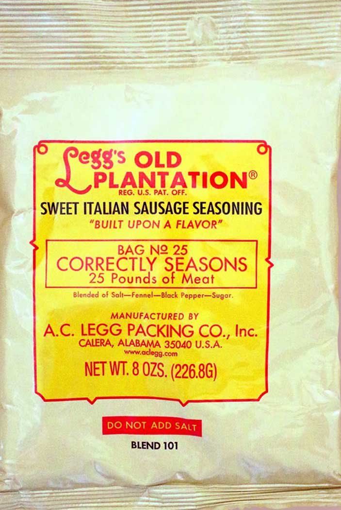 A.C. Legg INC Sweet Italian Sausage Seasoning