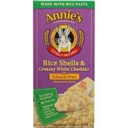 Annies Homegrown Pasta Rice Shell Wht Chdr