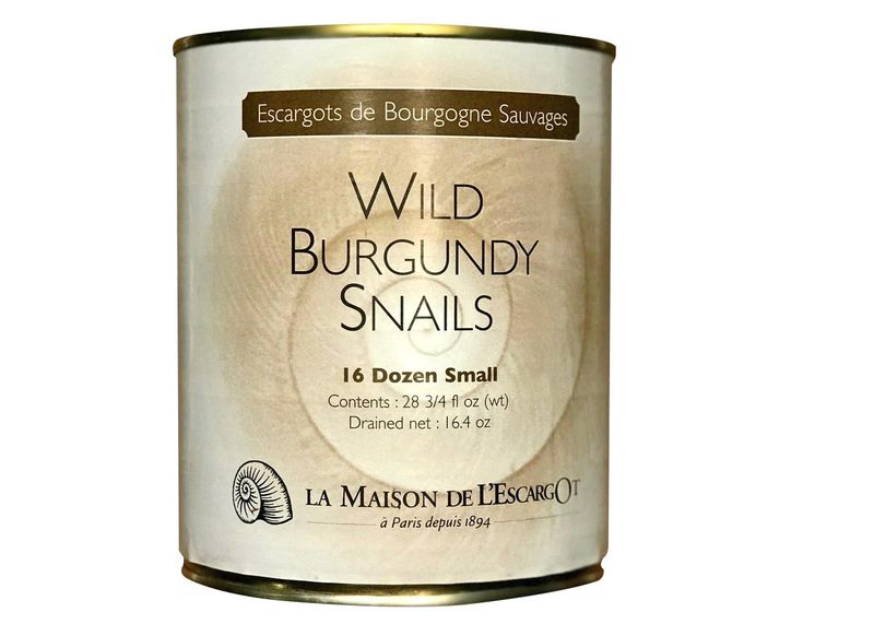 Premium Escargot Wild Burgundy Snails - Rated Number One - Best For Escargot Recipes, Various Sizes  (16 Dozen Petit)
