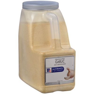 McCormick Culinary Granulated Garlic, 7.25 lb - One 7.25 Pound Container of Granulated Garlic Powder, Made of Premium, Coarse-Ground Garlic for Rubs and Sauces