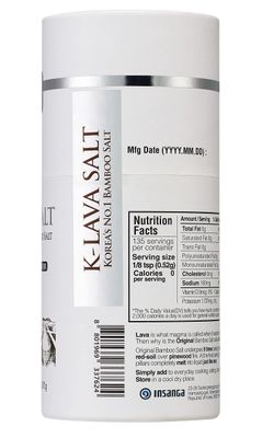 K-LAVA SALT-Korea's No.1 Bamboo Salt-Original 9x, Powder, 2.47 Ounce