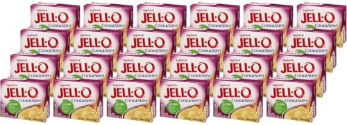 Jell-O Cook &amp; Serve Tapioca Fat Free Pudding &amp; Pie Filling Mix (24 ct Pack, 3 oz Boxes)
