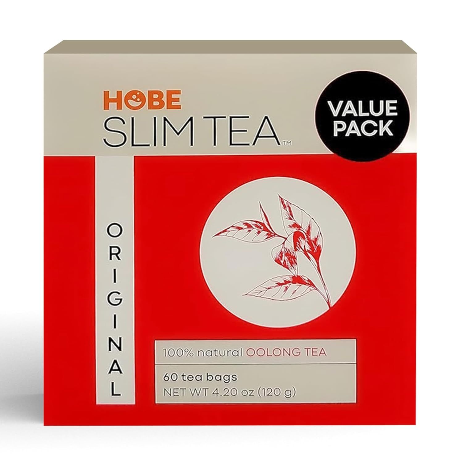 Hobe Laboratories Slim Tea - Original, 60-Count Tea Bags