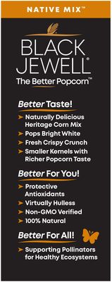 Black Jewell Gourmet Popcorn Kernels, Native Mix, 28.35 Ounces (Pack of 1)