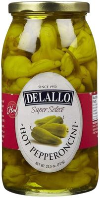 Delallo Hot Pepperoncini (6x25.5Oz )
