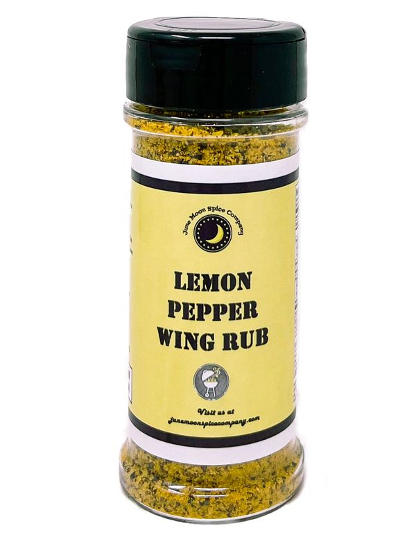 Premium | Lemon Pepper Chicken Wing Seasoning Dry Rub Dust | Large Shaker | Calorie Free | Fat Free | Saturated Fat Free | Cholesterol Free | Low Sugar