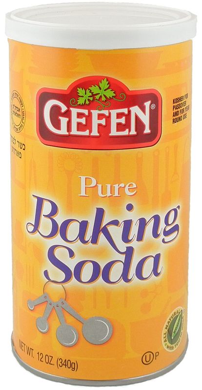 Gefen Pure Baking Soda, 12oz | In Resealable Container | 100% Sodium Bicarbonate