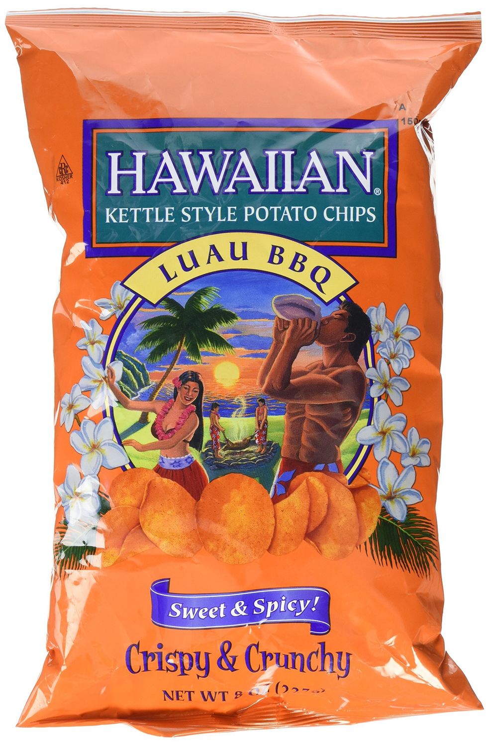 Hawaiian Luau Bbq Crispy &amp; Crunchy Sweet &amp; Spicy Kettle Style Potato Chips