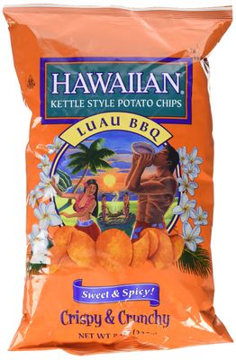 Hawaiian Luau Bbq Crispy &amp; Crunchy Sweet &amp; Spicy Kettle Style Potato Chips
