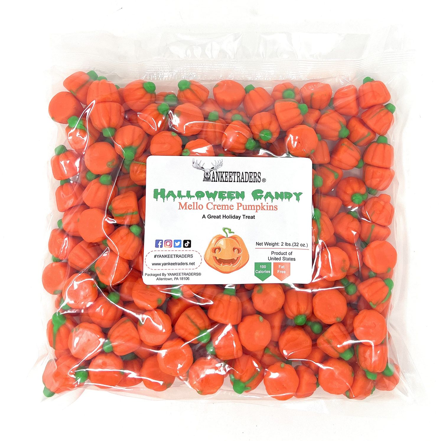 YANKEETRADERS Mello Creme Pumpkins, 2 Lb