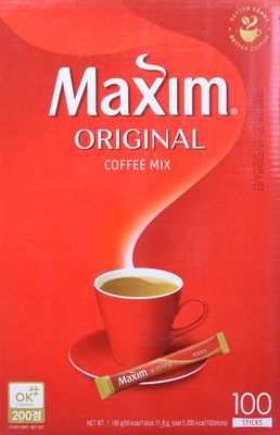 Maxim Ground Original Korean Coffee - 100pks