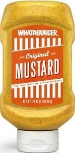 Whataburger Condiments (Pack of 1) (Original Yellow Mustard 16oz)