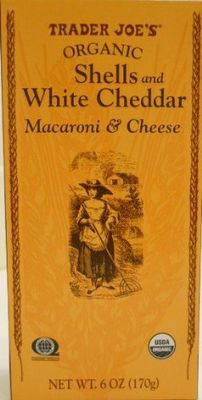 Trader Joe&#39;s Organic Shells &amp; White Cheddar Macaroni &amp; Cheese 6oz, 6 Pack