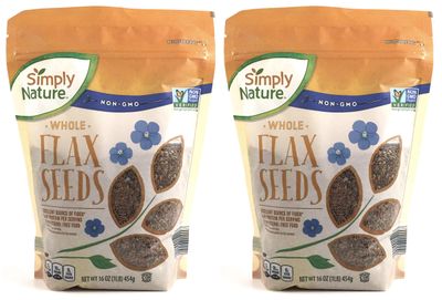 Simply Nature Non-GMO Flax Seed (Whole Flax Seeds, 16 OZ, 2-Pack)