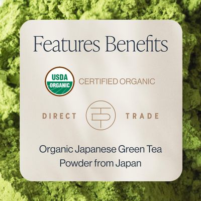 Rishi Tea Teahouse Matcha - Organic Japanese First Harvest Ceremonial Grade Matcha Green Tea Powder - 3.52 Ounces, 50+ Servings