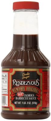 Charlie Vergos Rendezvous Hot Famous Memphis Barbecue Sauce * HOT 1lb 2oz
