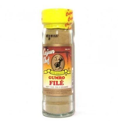 Cajun Chef Gumbo File 1oz (Pack of 1) - Ground Dried Sassafras Leaves for Authentic Louisiana Gumbo - Rich Texture and Distinct Flavor - Essential Cajun Seasoning