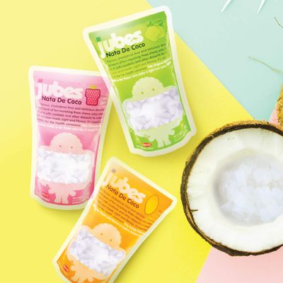 Jubes Nata De Coco, Mango, Pack of 6
