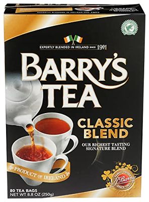 Barry&#39;s Tea Bags, Classic Blend, 80 Count, 8.8 Oz, (00102506)