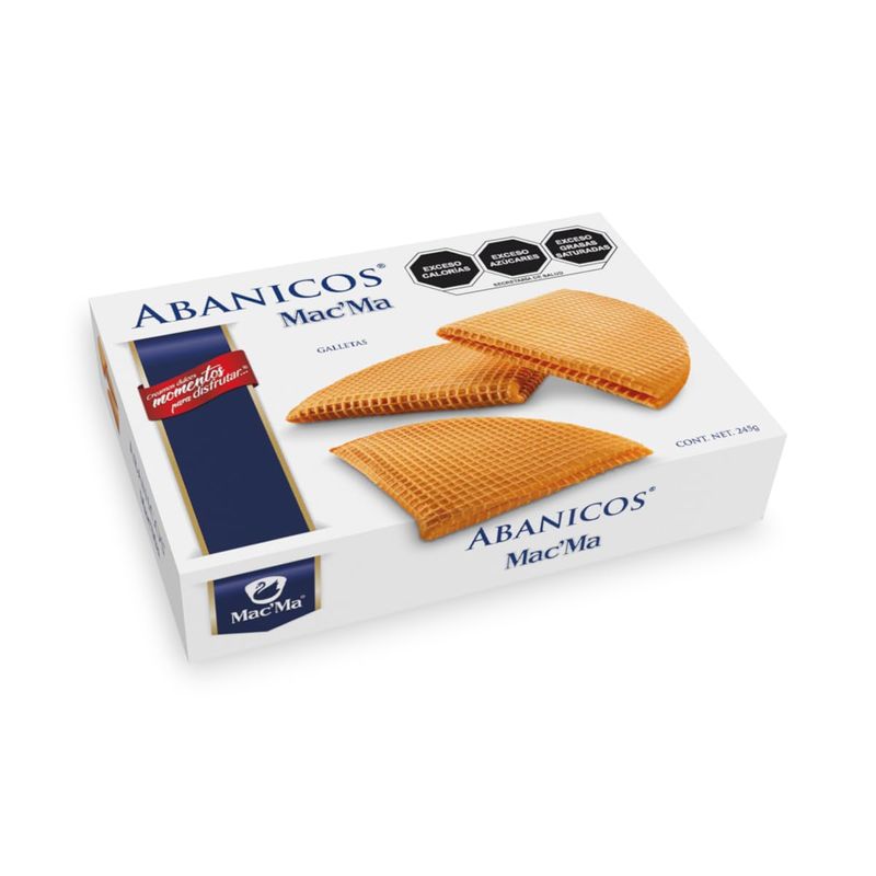 Mac'Ma Abanico cookies Galletas box of 8.64 OZ