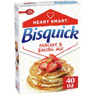Betty Crocker Heart Smart Bisquick Pancake and Baking Mix, Low-fat &amp; Cholesterol-free, 40 oz.