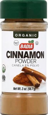 Badia Organic Cinnamon Powder, 2 oz