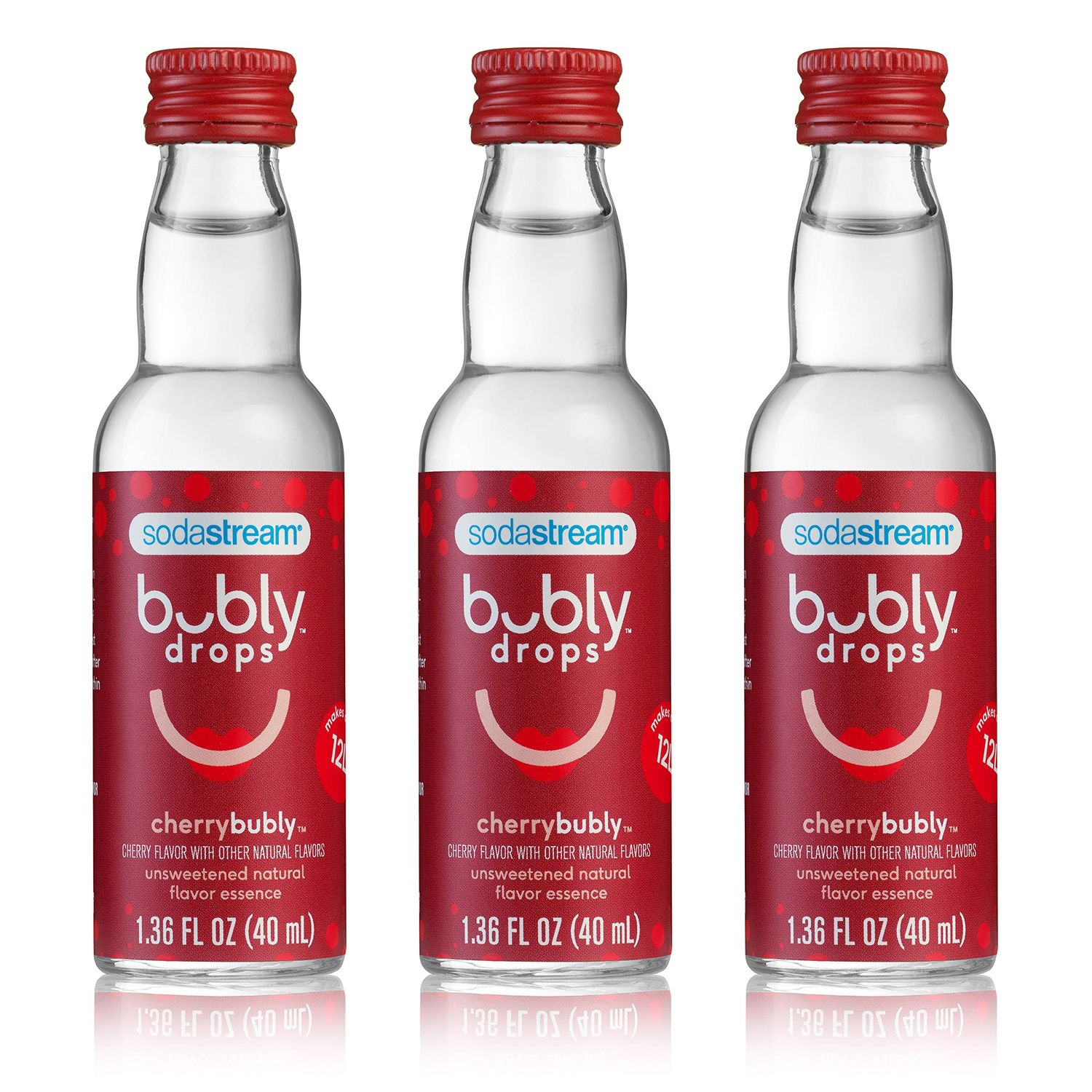 SodaStream bubly Drops, Cherry, 1.36 Fl Oz (Pack of 3)