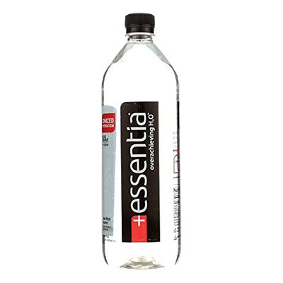 Essentia Water Bottled, Ionized Alkaline Water:99.9% Pure, Infused With Electrolytes, 9.5 pH Or Higher With A Clean, Smooth Taste, 1 Litre (Pack of 12)