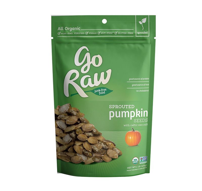 Go Raw Sprouted Pumpkin Seeds 16oz (Pack of 2)