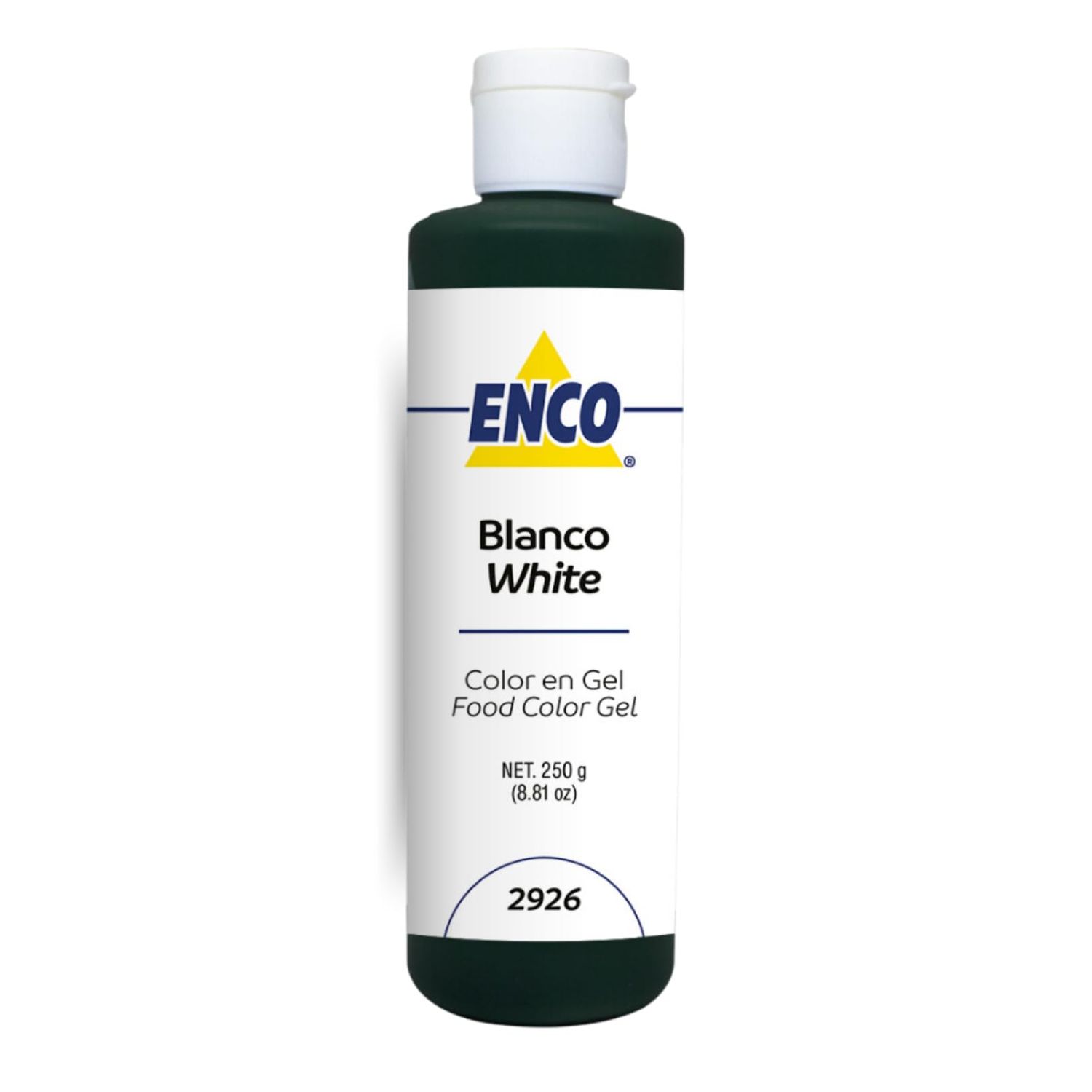 ENCO Food Coloring Gel White 8.8 oz (250g) Concentrated, Vegan