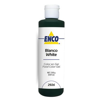 ENCO Food Coloring Gel White 8.8 oz (250g) Concentrated, Vegan