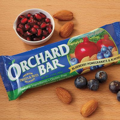 Orchard Bars Non-GMO Fruit &amp; Nut, Blueberry Pomegranate Almond, 1.4 Oz, Pack of 12