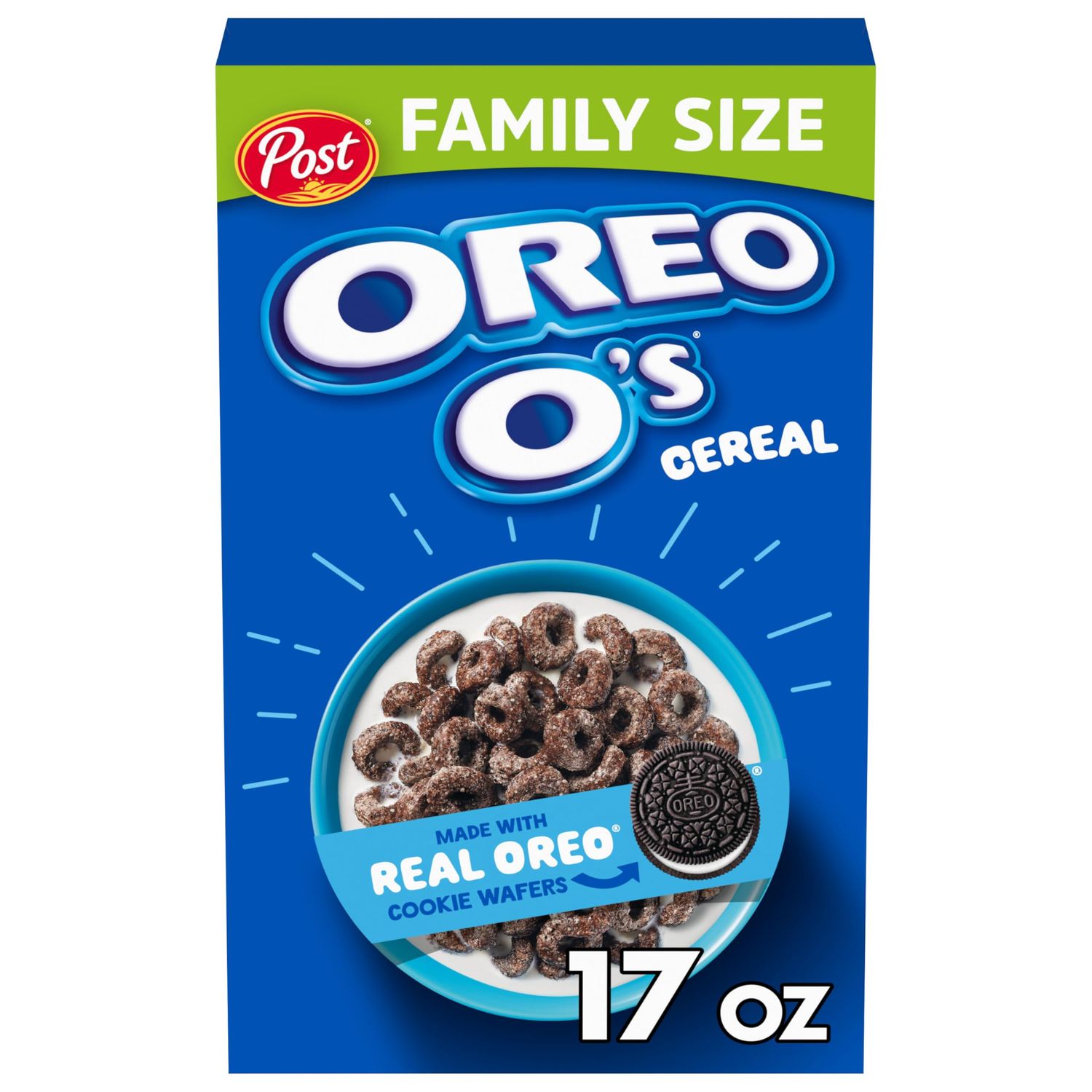 Post OREO Os Breakfast Cereal, 17 OZ Box