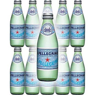 San Pellegrino Sparkling Natural Mineral Water, 8.45oz Glass Bottle (Pack of 10)