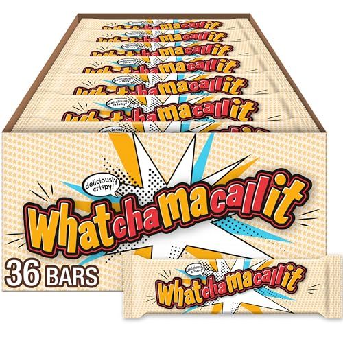 WHATCHAMACALLIT Chocolate Caramel Peanut Crisps Candy Bars, 1.6 oz (36 Count)