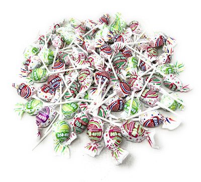 Assorted Charms Blow Pops Lollipop Suckers 3 Lbs Bulk Candy Mix 5 Flavor Variety Value Pack In Resealable Stand Up Bag (48 Oz)