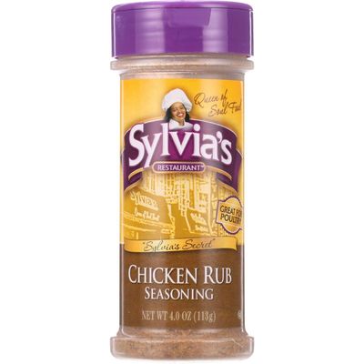 Sylvias Chicken Rub Seasoning, Perfect Poultry Seasoning, Roast Chicken Rub, BBQ Rub, 4oz Container