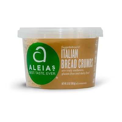 ALEIAS BEST. TASTE. EVER. Italian Bread Crumbs - 13 oz / 1 Pack - Authentic Taste, Breading for Gluten Free Recipes, Certified Gluten Free, Non-GMO, Dairy Free, Low Sodium, Kosher