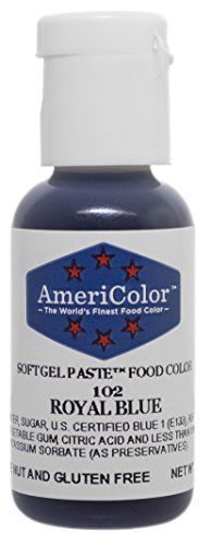 AmeriColor, Royal Blue, .75 Ounce Bottle, Soft Gel Paste Food Color