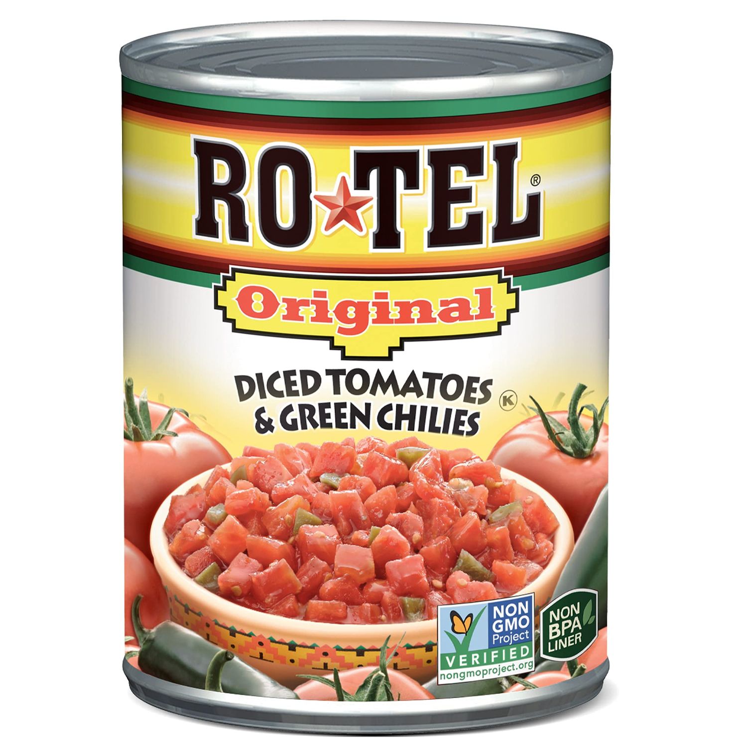 Ro-Tel, Diced Tomatoes with Green Chiles, 10 Oz
