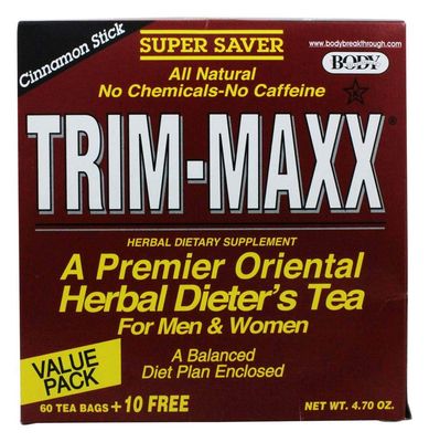Body Breakthrough Trim-Maxx Herbal Dieter&#39;s Tea Cinnamon Stick - 70 Tea Bags, 4.94 oz