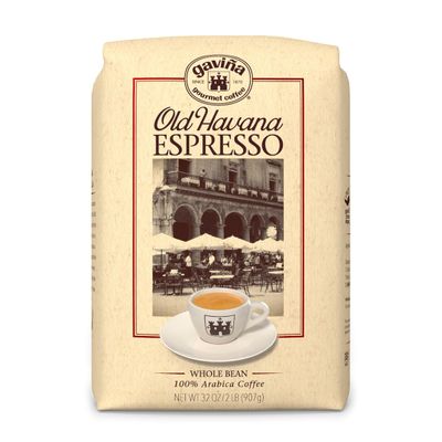 Gavia Old Havana Espresso, Whole Bean, 100% Arabica Coffee, 32 oz Bag