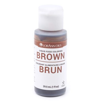 Lorann Oils Liquid Food Color, 1-Ounce, Brown
