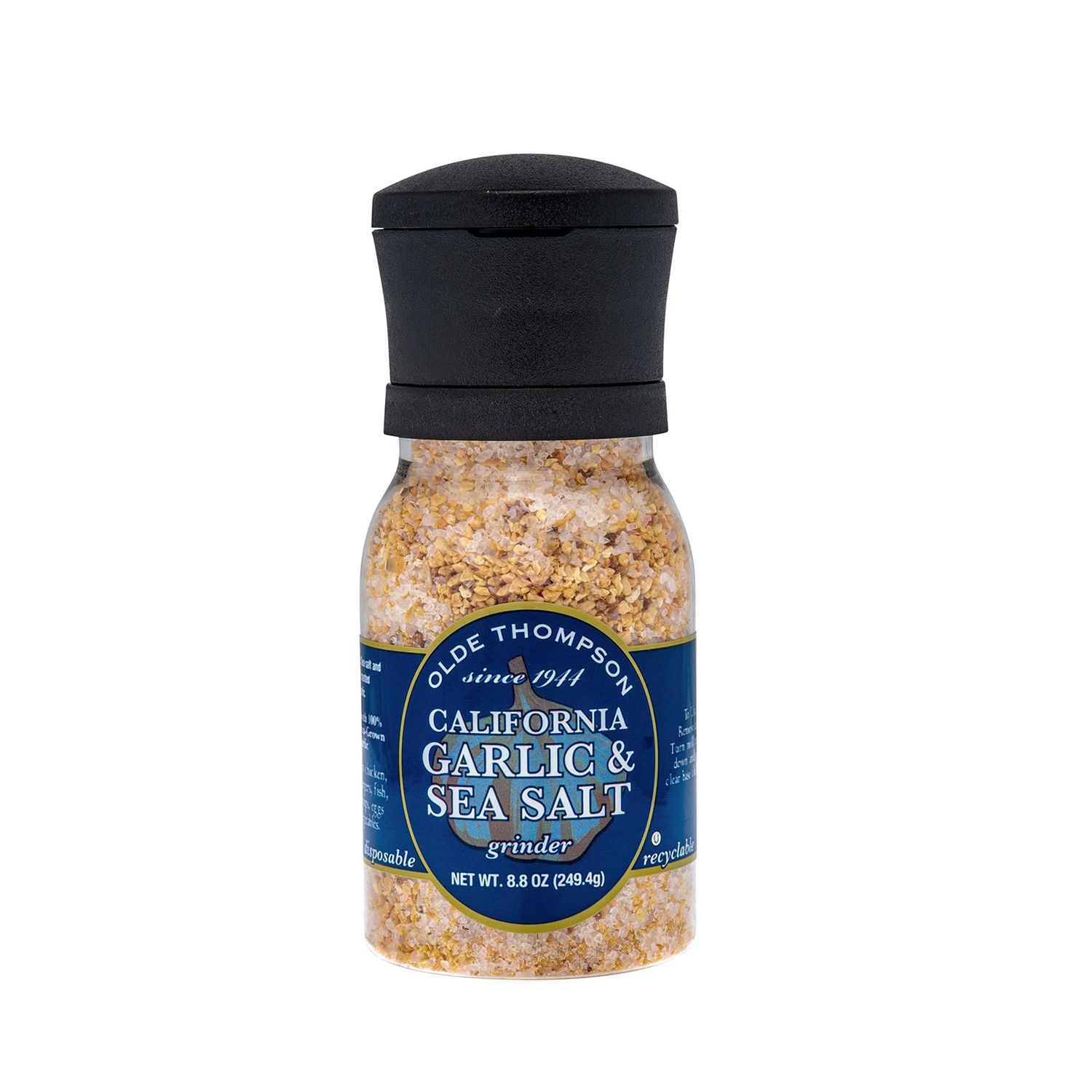 Olde Thompson California Garlic &amp; Sea Salt Grinder, 8.8 Ounce