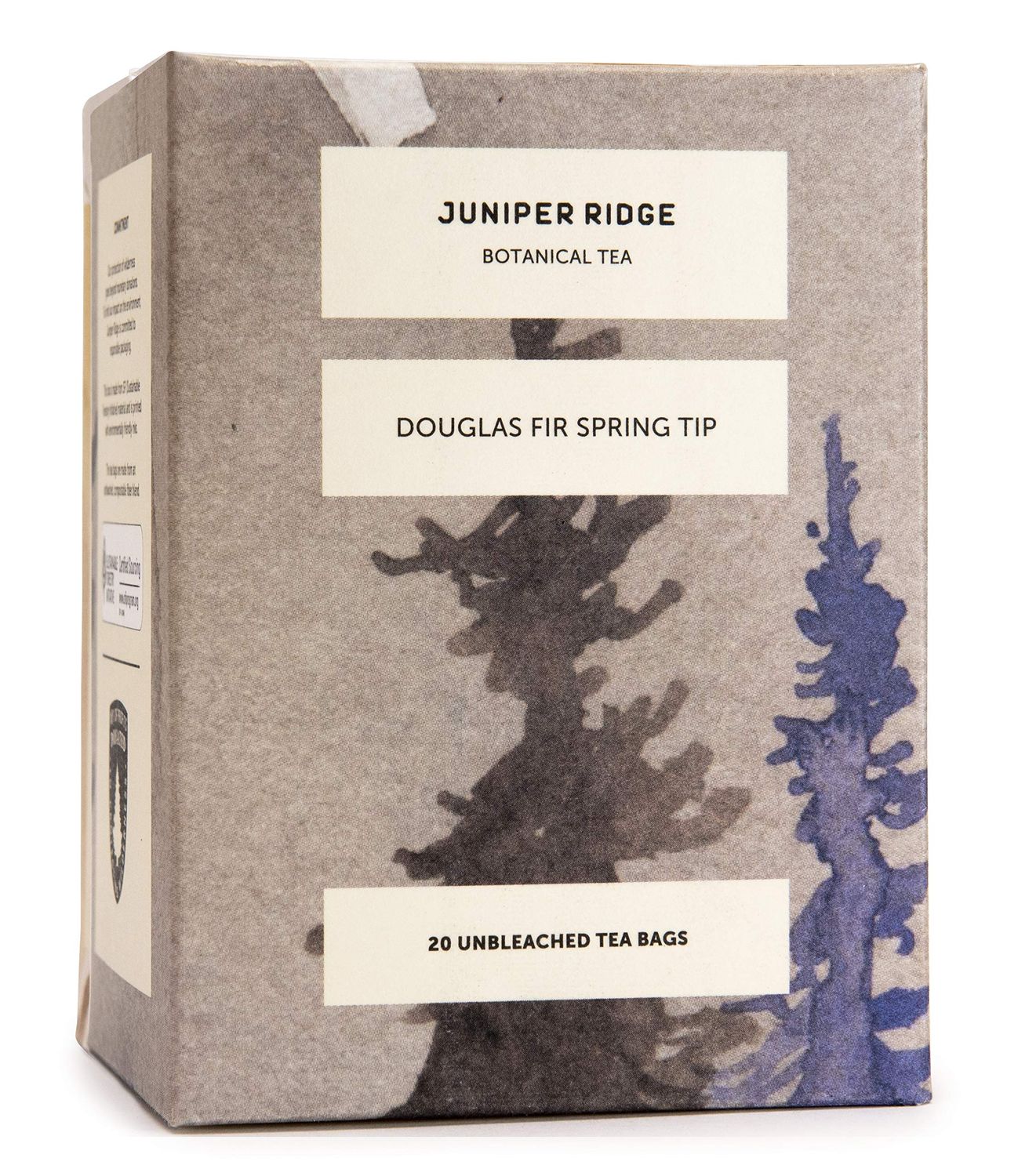 Juniper Ridge Douglas Fir Spring Tip Botanical Tea - Citrus Zest, Bright Evergreen, &amp; Honeysuckle Notes - Vegan, Caffeine Free &amp; Gluten Free - 20 Unbleached Teabags