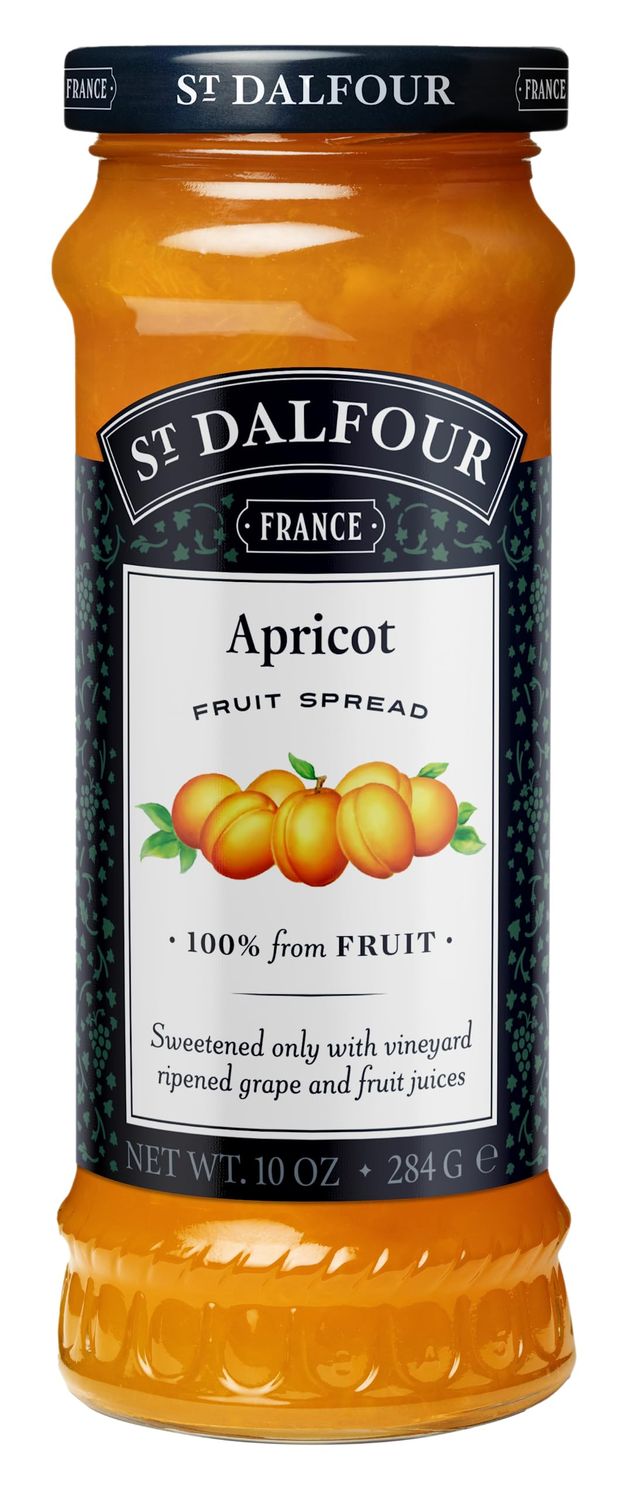 Charles Jacquin-St.Dalfour Consrv, Apricot, 100% Fruit, 10-Ounce (Pack of 6)