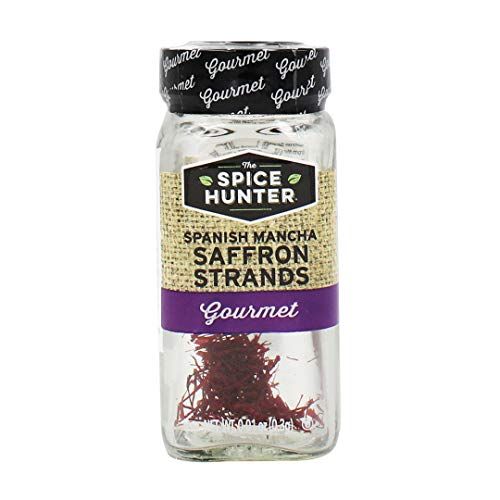 The Spice Hunter Saffron Strands, Spanish Mancha, Whole, 0.01-Ounce Jar